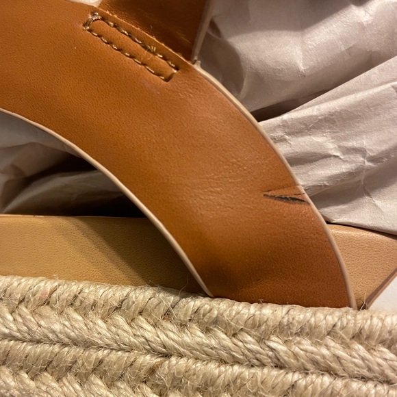 NWOT Tommy Hilfiger Tri-color Vegan 🌱 Leather Espadrille Jute Platform Sandals - Picture 11 of 11